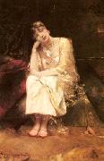 Benjamin Constant Contemplation oil painting on canvas